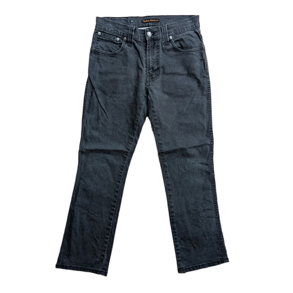 Nudie Jeans Co Men's Charcoal Grey Skinny Jeans Size 30x34